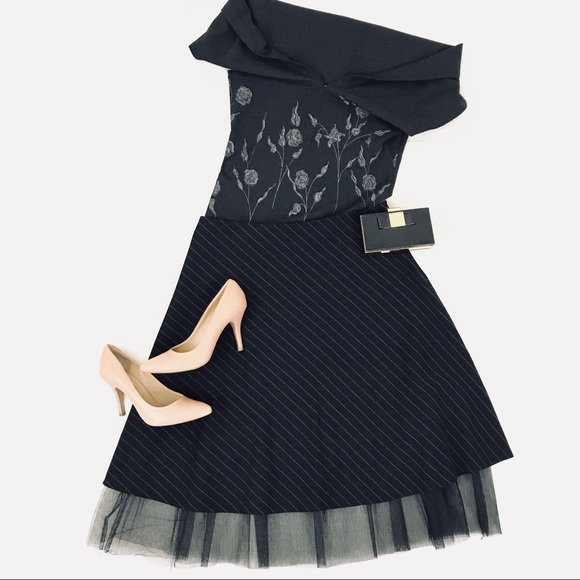 Fortune Tops - Fortunate Gray Top with Foldover Neckline Size M